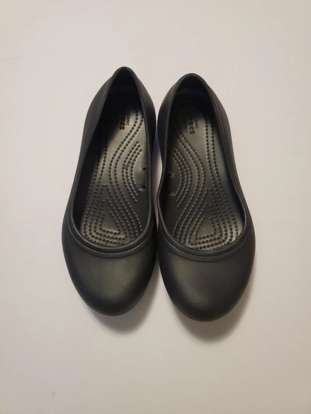 CROCS At Work Iconic Comfort Women’s Black Ballet Flats Size 6